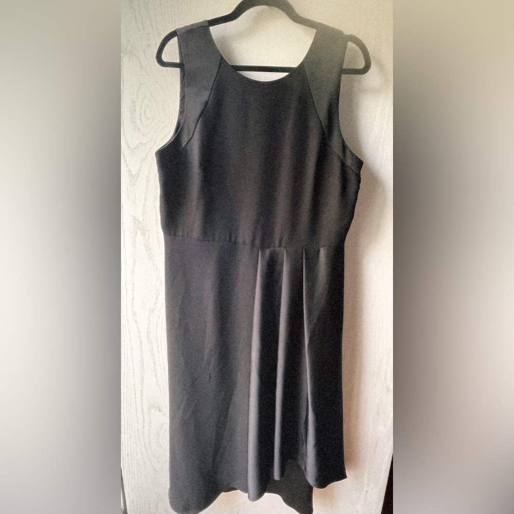 This is a black sleek and elegant black dress, Banana Republic.